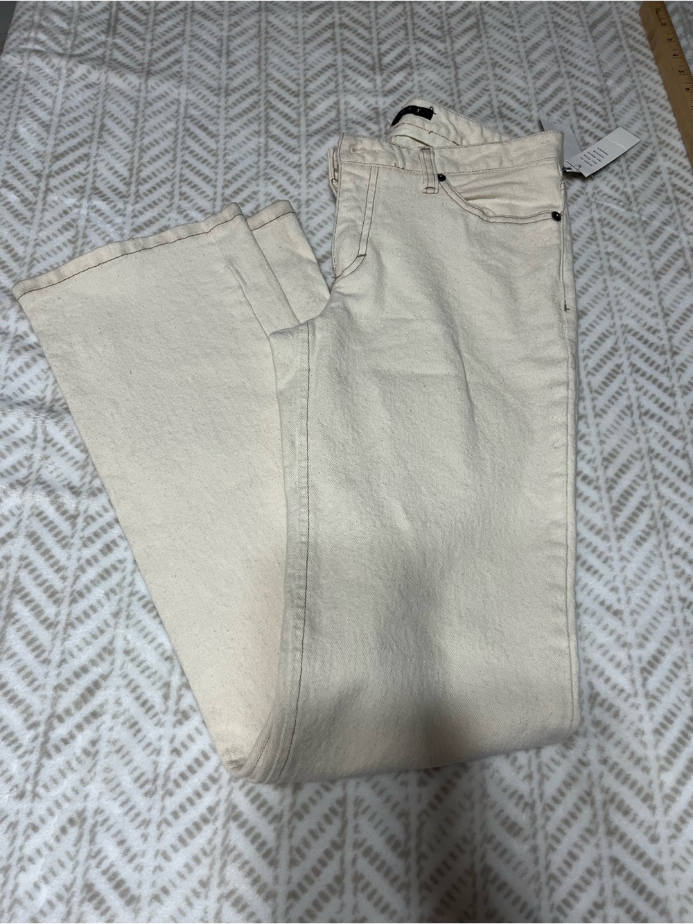 Theory cream jeans, size 4.